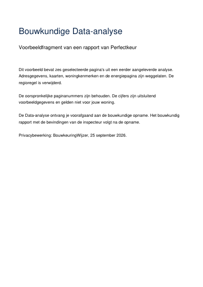 Voorbeeld: Data-analyse: voorbeeldfragment